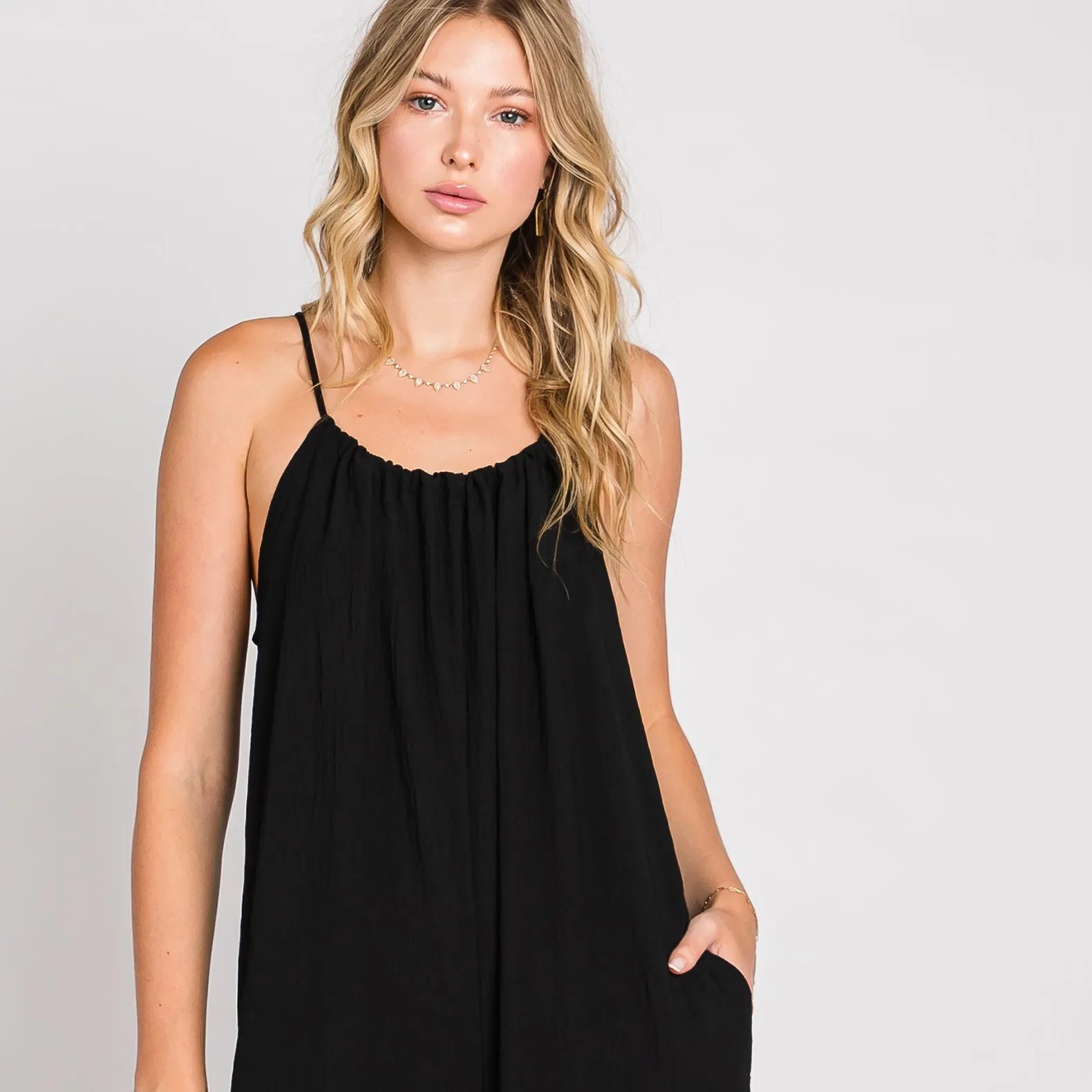 Adjustable Strap Comfy Jumpsuit