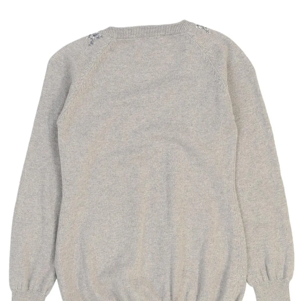 Age 13 Moschino Jumper - Small Grey Wool Blend