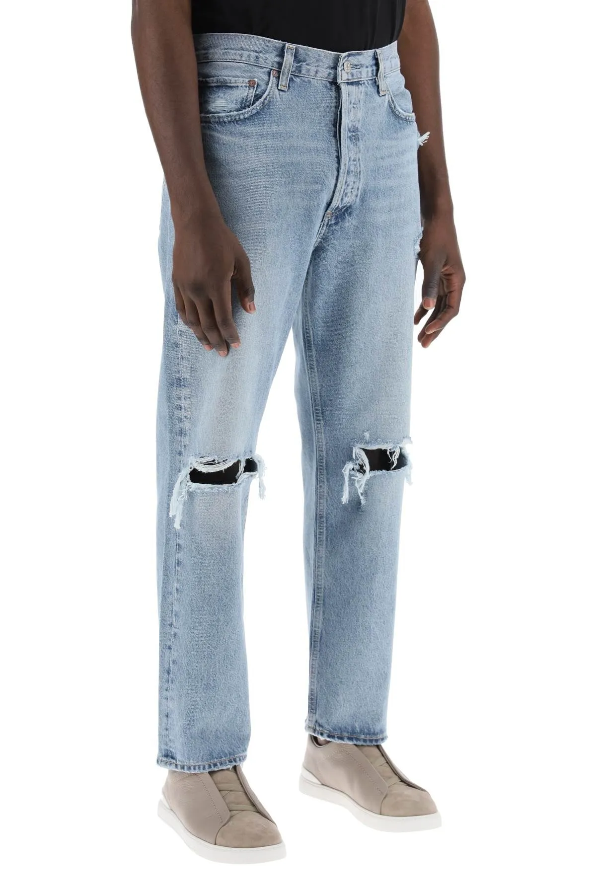 Agolde 90S Destroyed Jeans With Distressed Details