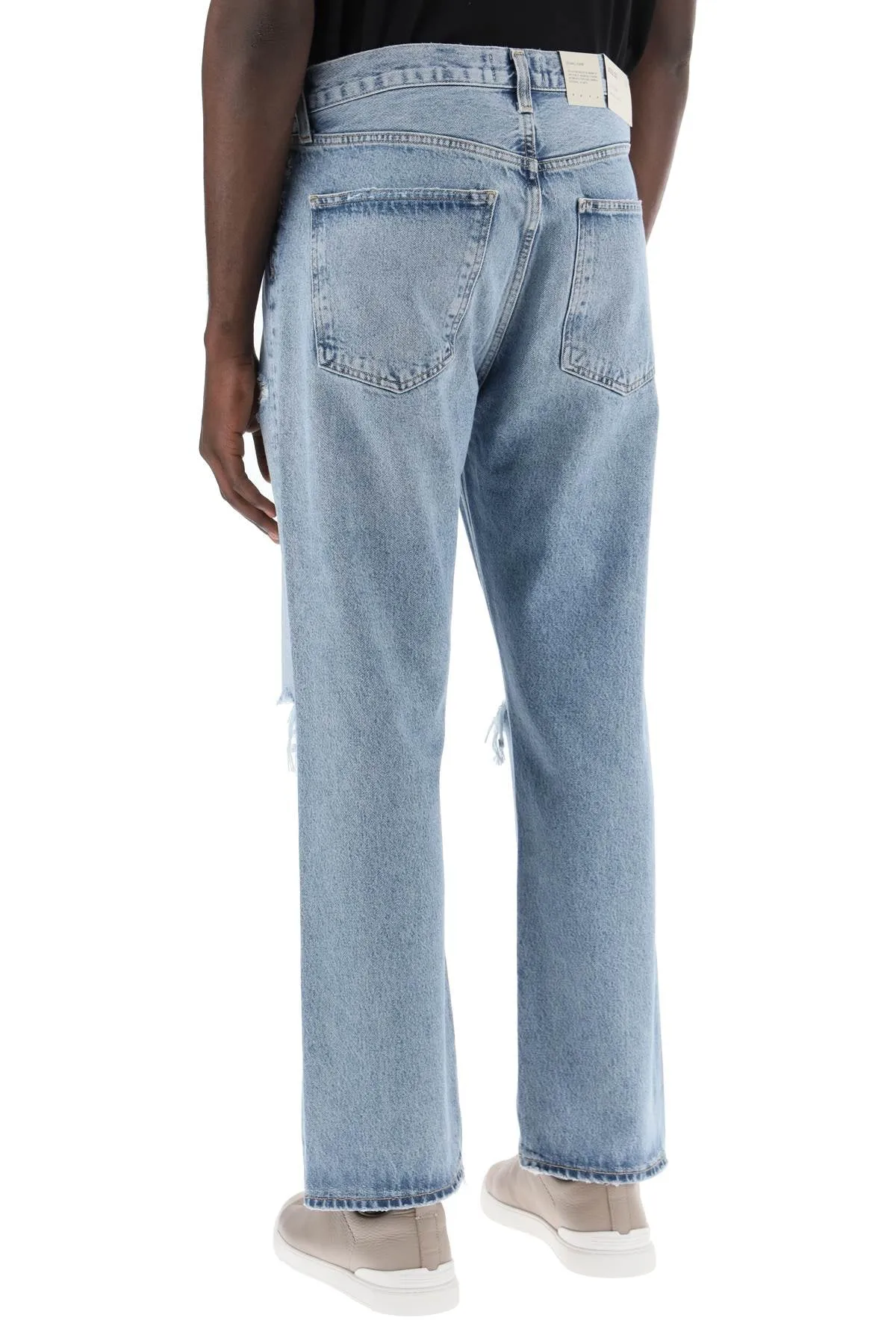 Agolde 90S Destroyed Jeans With Distressed Details