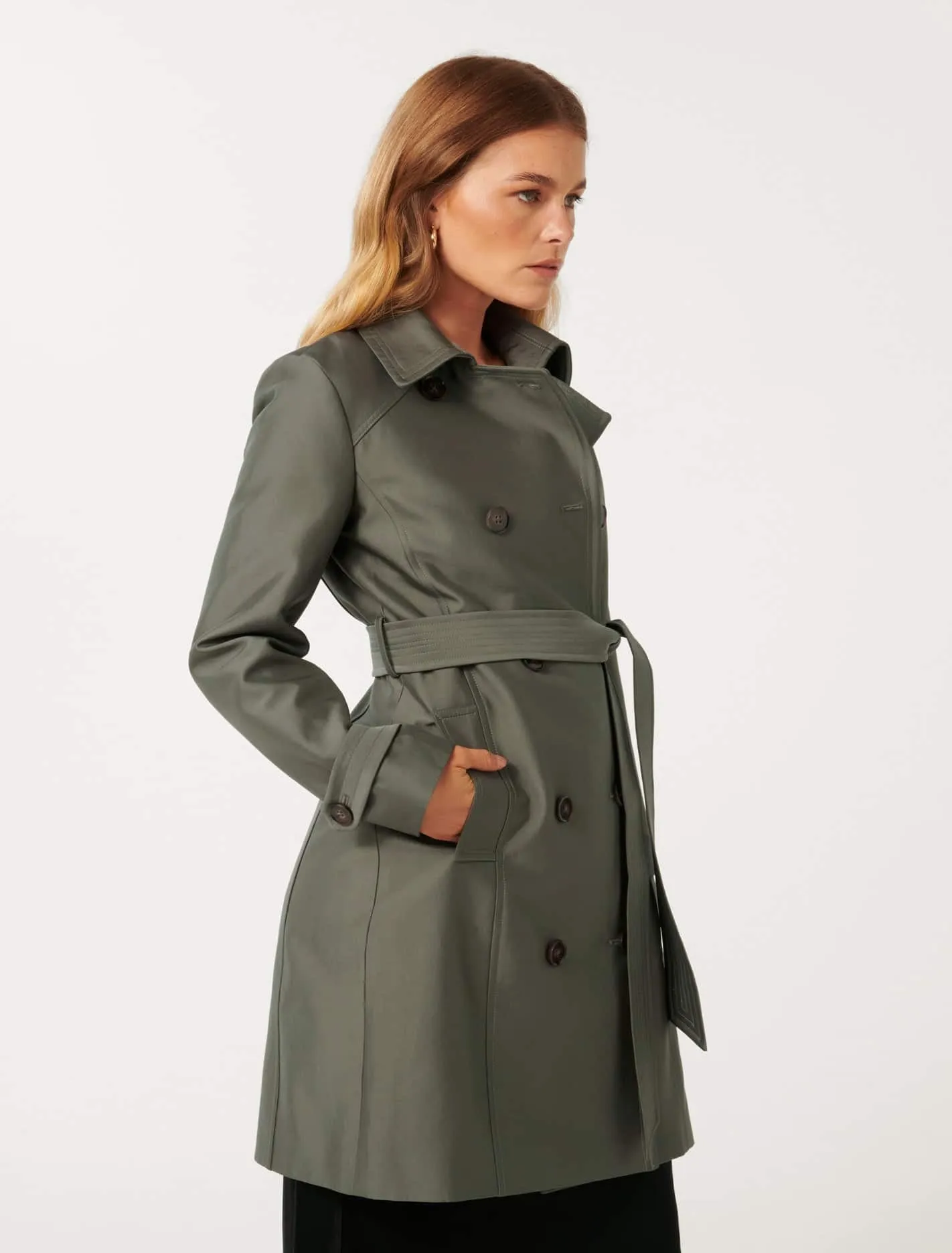 Alicia Petite Short Trench Coat