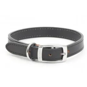 Ancol - Leather Collar - Black - 22"