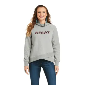 Ariat Women's REAL Sequin Heather Grey Sweatshirt - 10037572