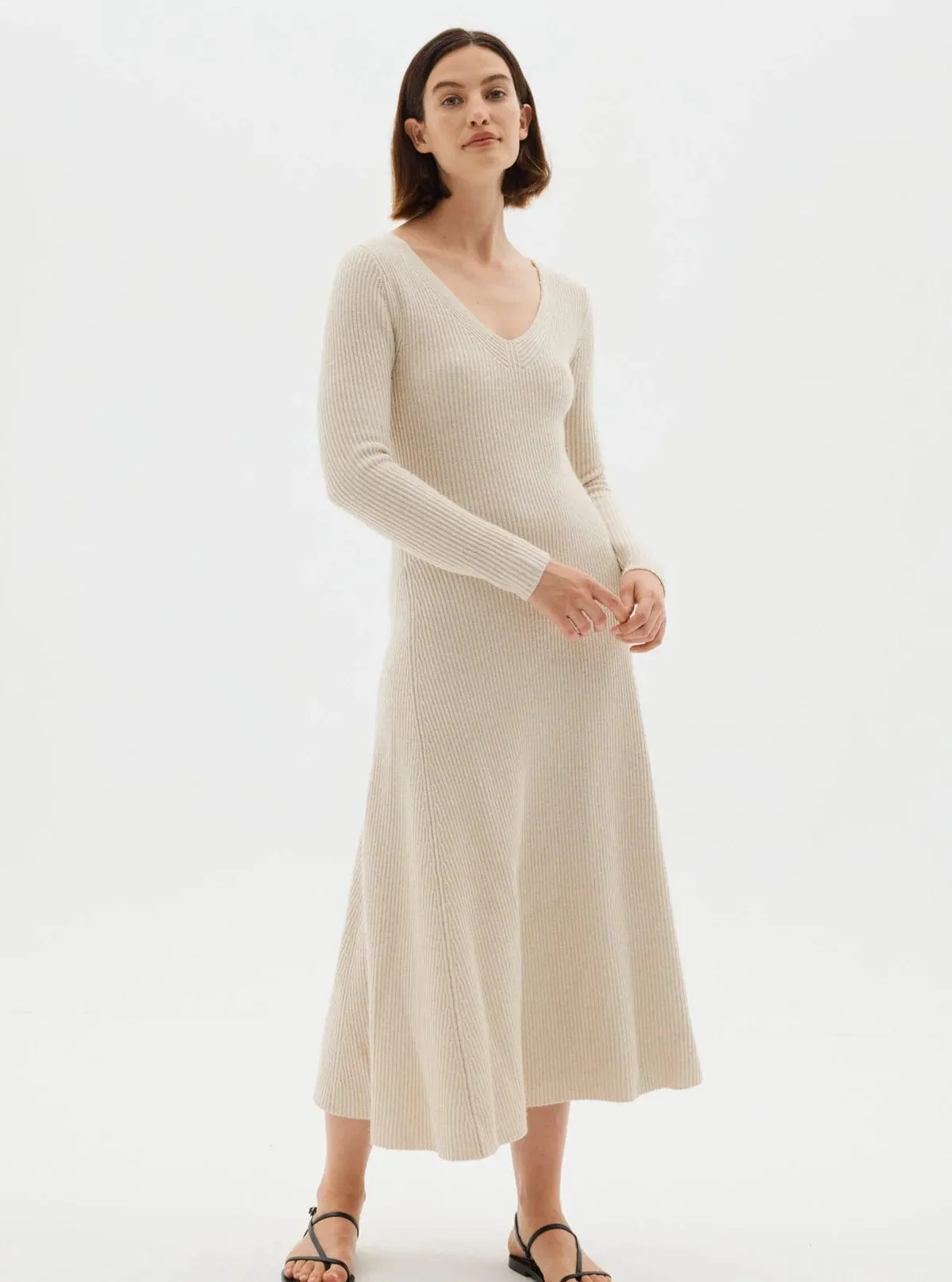 Assembly Label | Gloria Knit Dress - Oat Marle