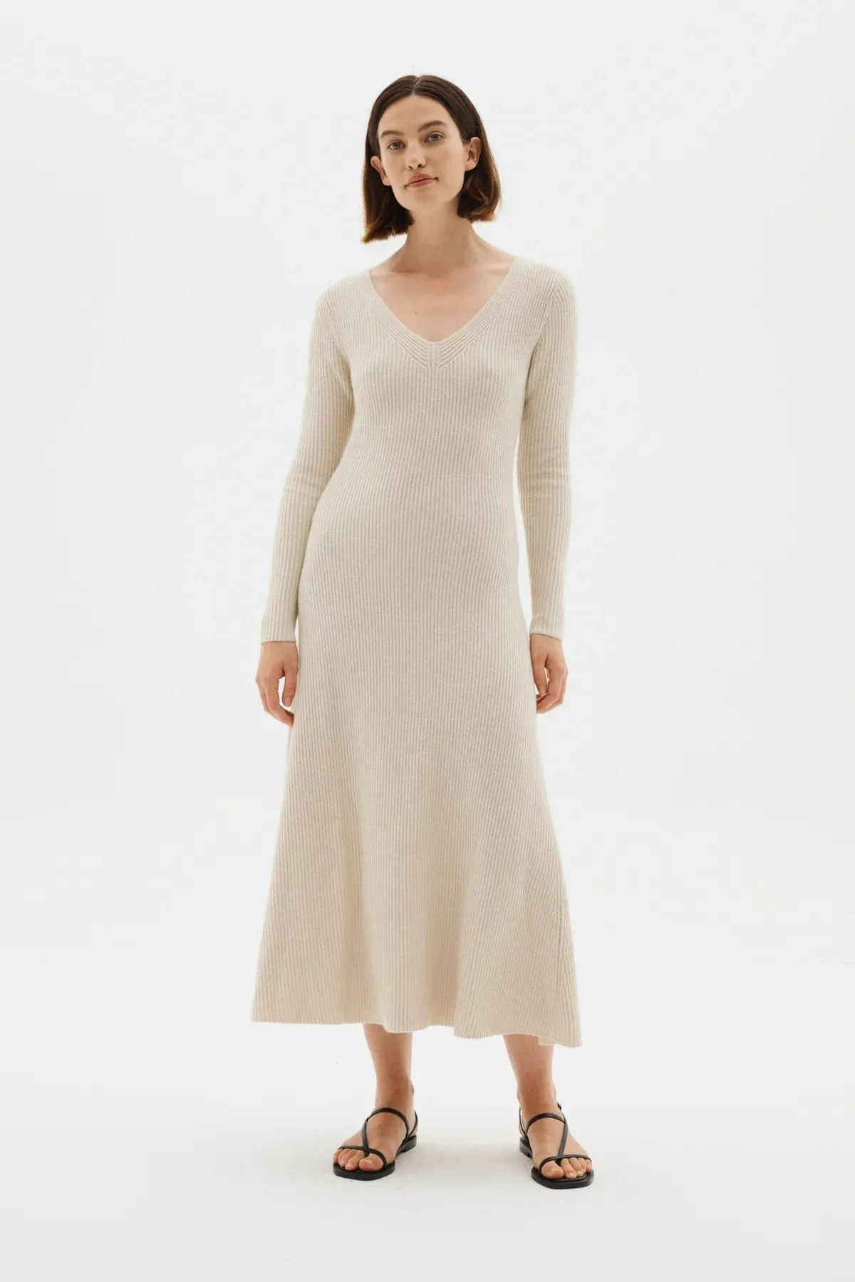 Assembly Label | Gloria Knit Dress - Oat Marle