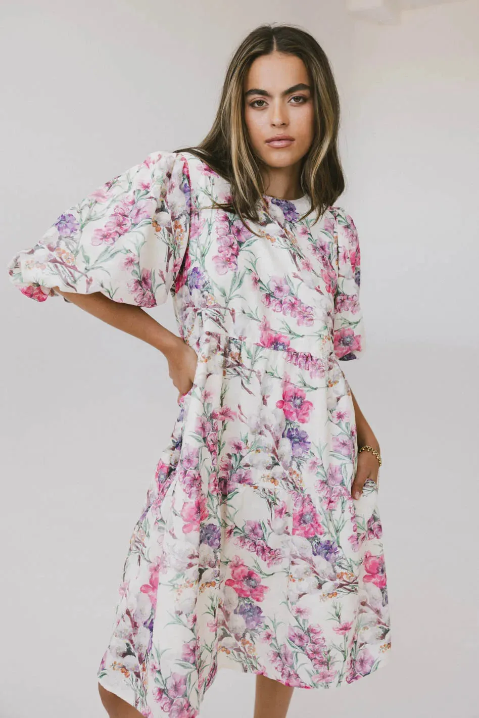 Aurora Floral Babydoll Dress