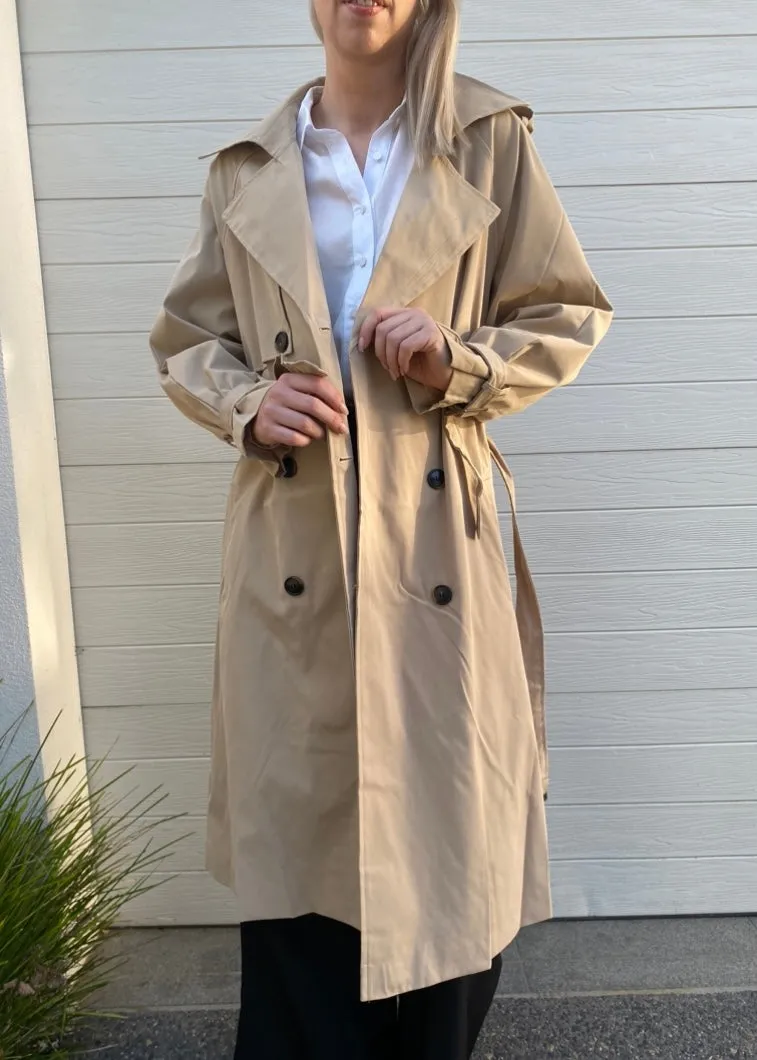 Ava Trench Coat - Neutral