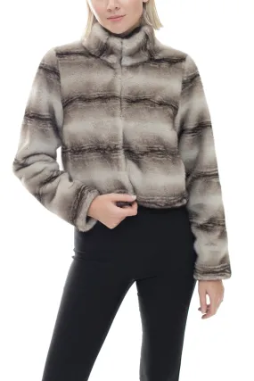 BASTILLE - Faux Fur Cropped Jacket