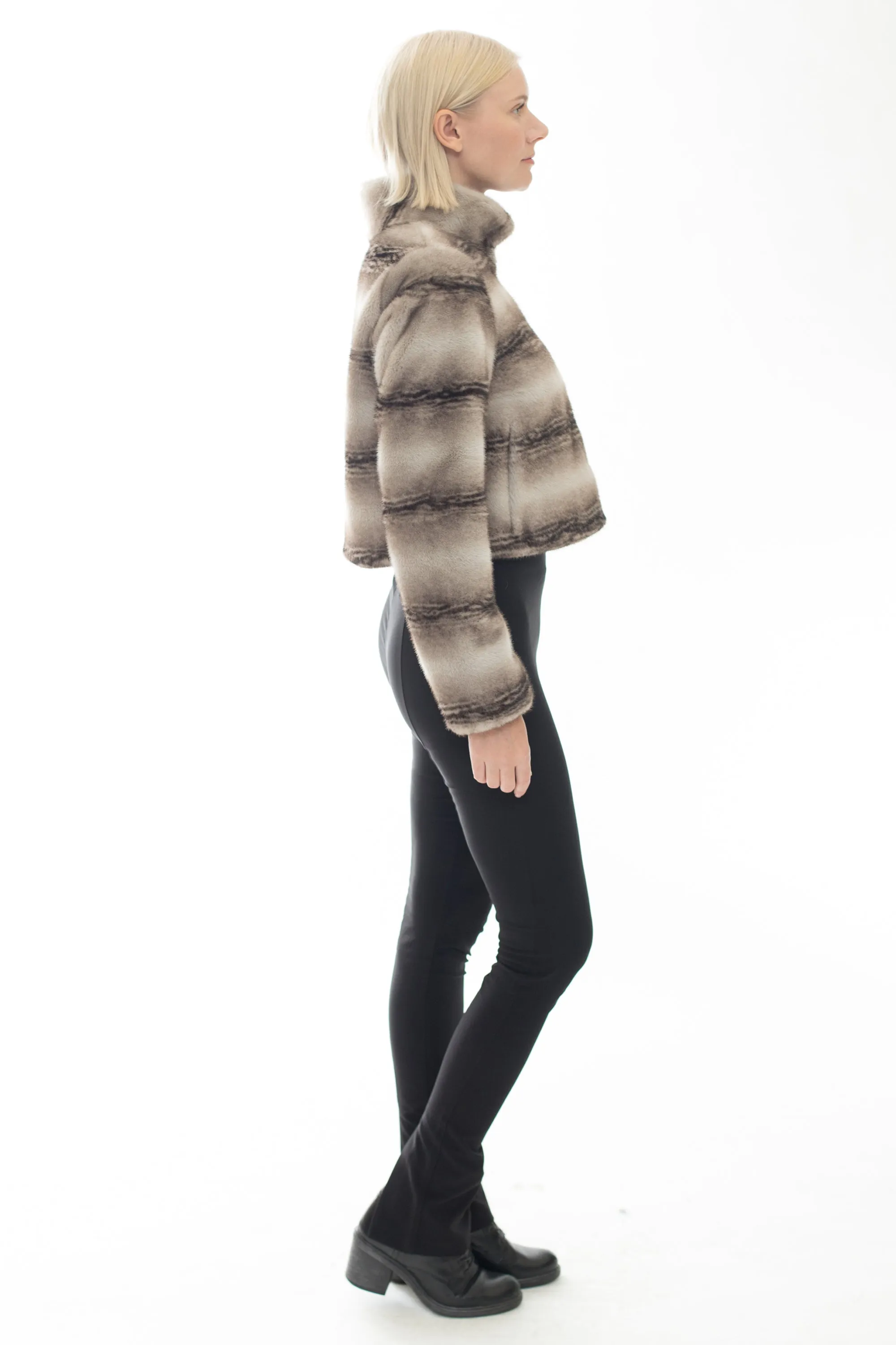 BASTILLE - Faux Fur Cropped Jacket