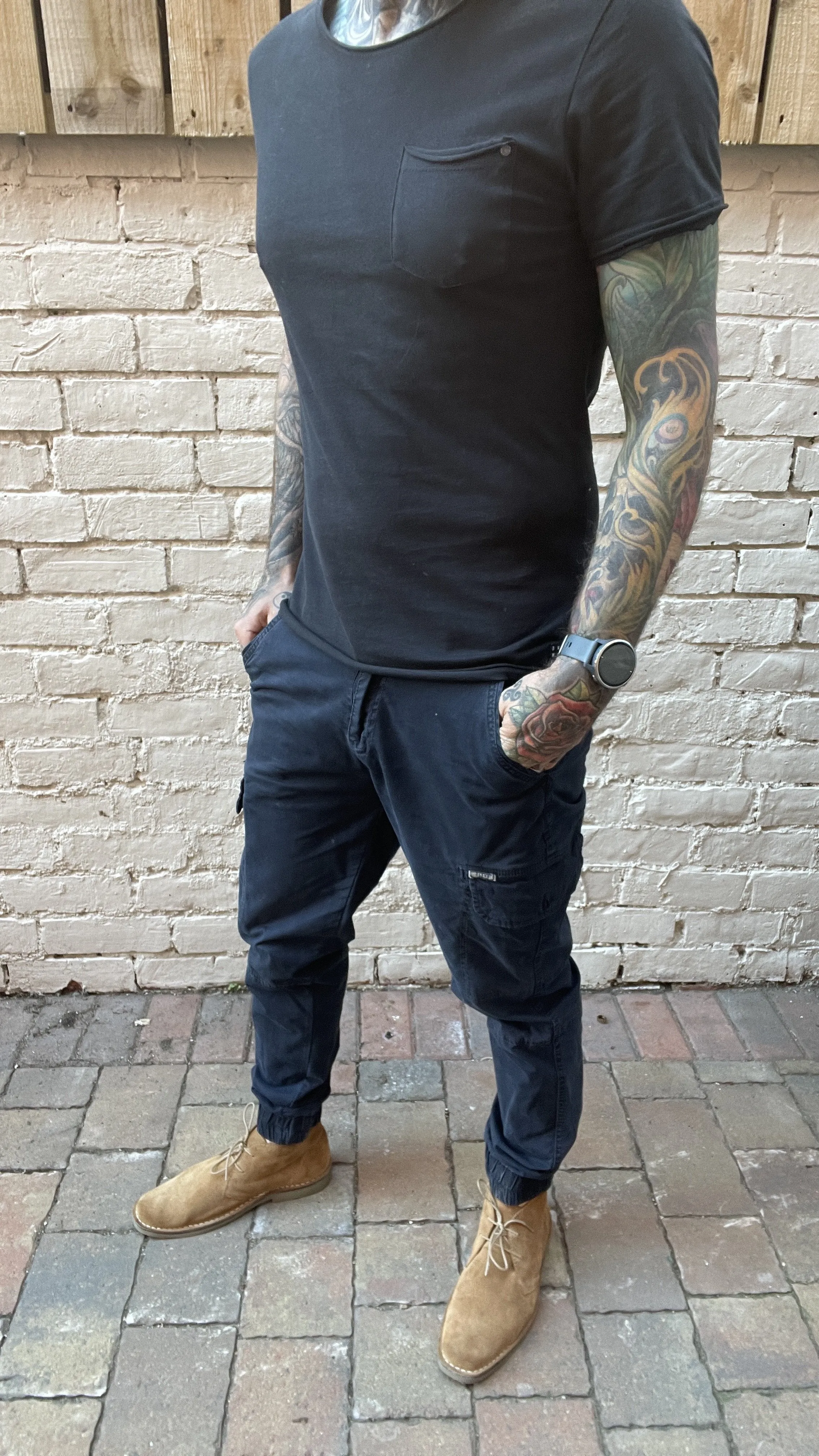 Blend Navy Cargo Joggers