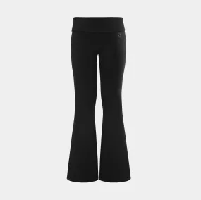 Bling Flared Wide Legging Womens Pants (Black)