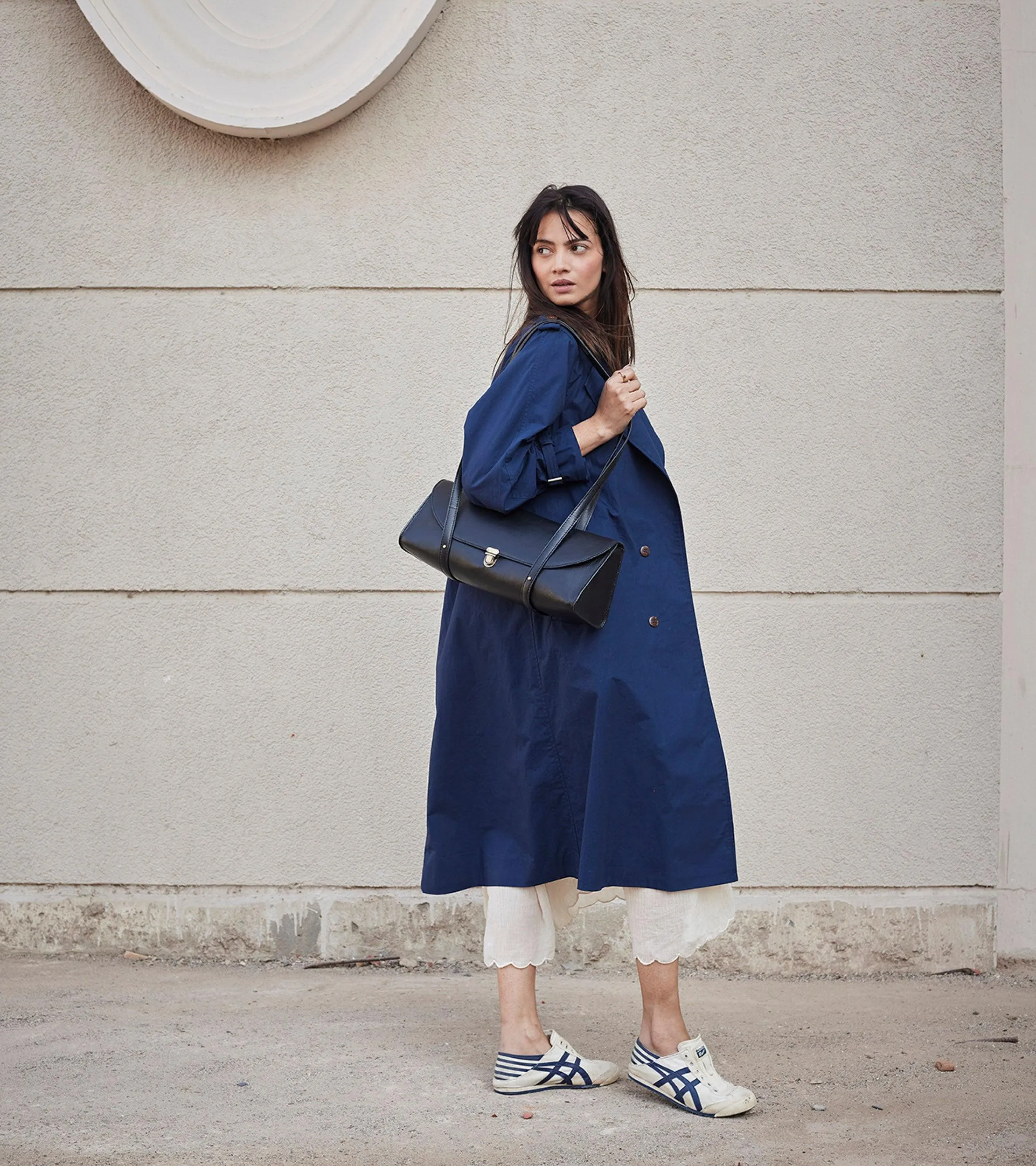 Blue Sage Trench Coat