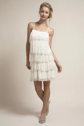 BP6252 Short Flapper Wedding Dress