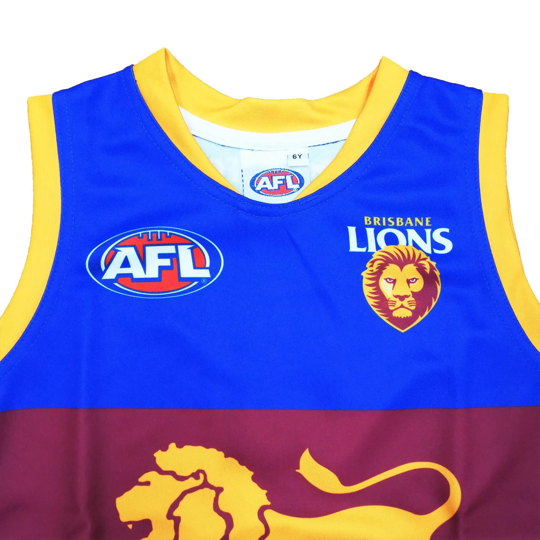 Brisbane Lions Boys Youths Footy Jumper Guernsey