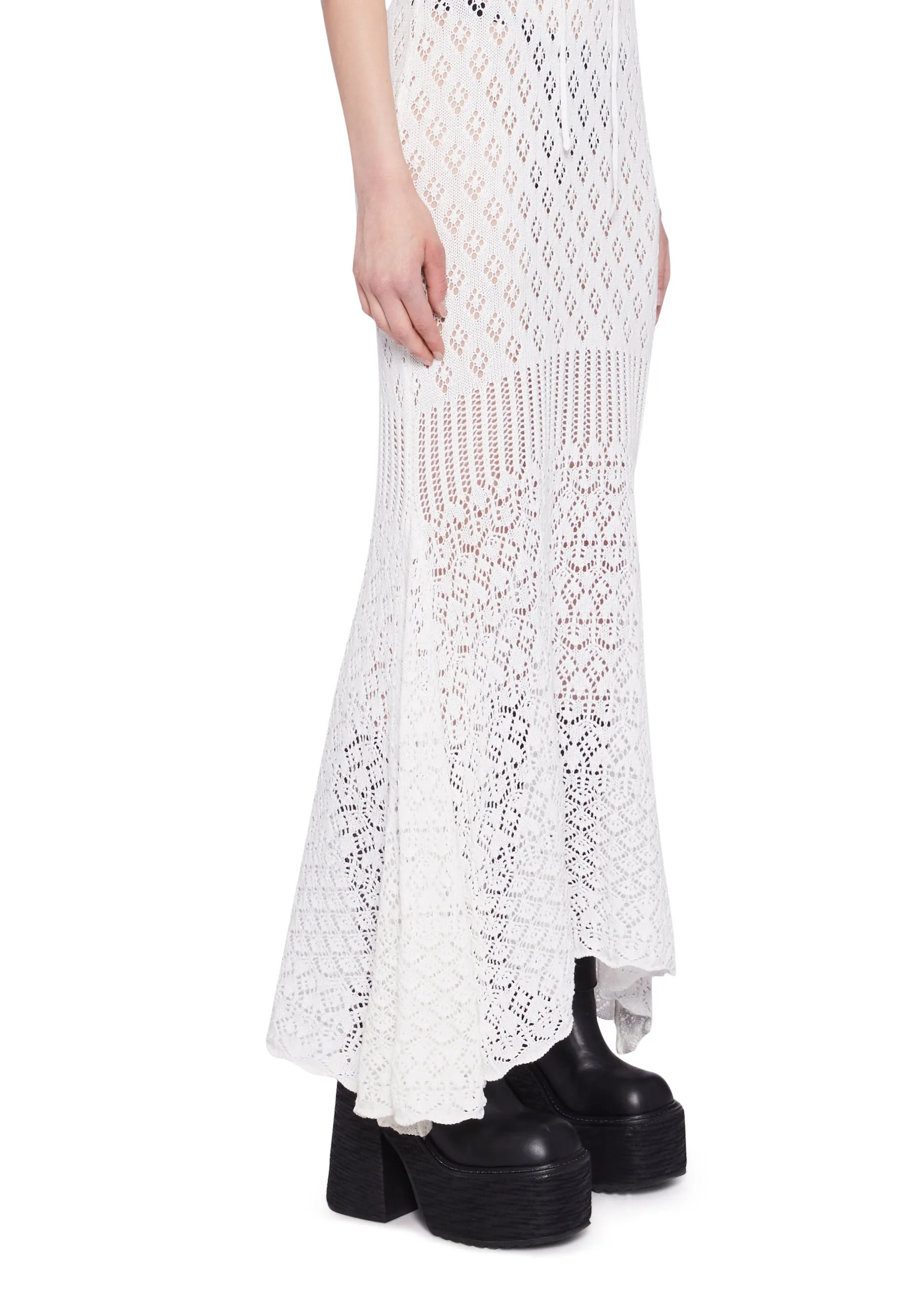 By The Sea Crochet Maxi Dress