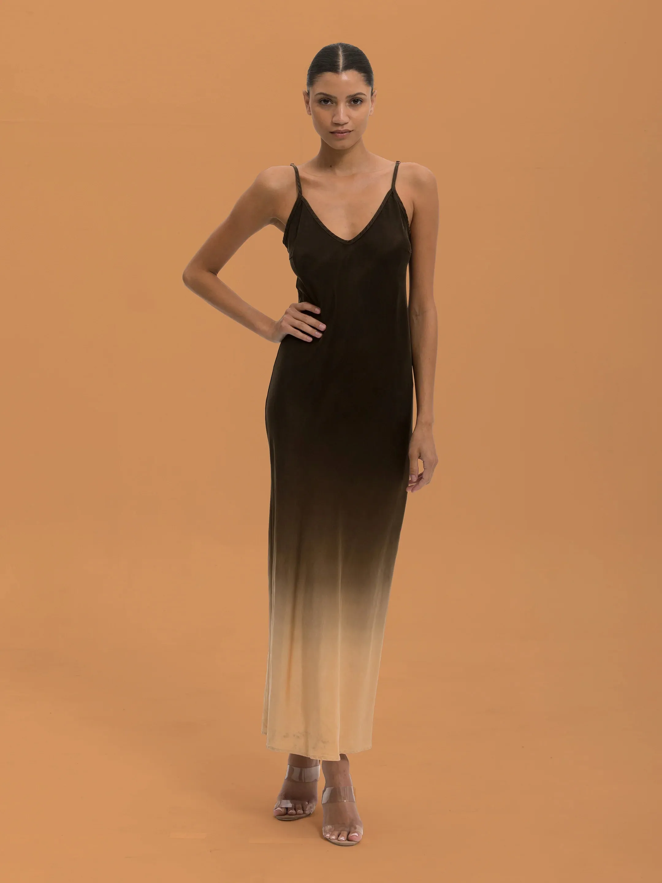 Cali Dreaming – Jones Slip Dress in Ombre Hand Dye