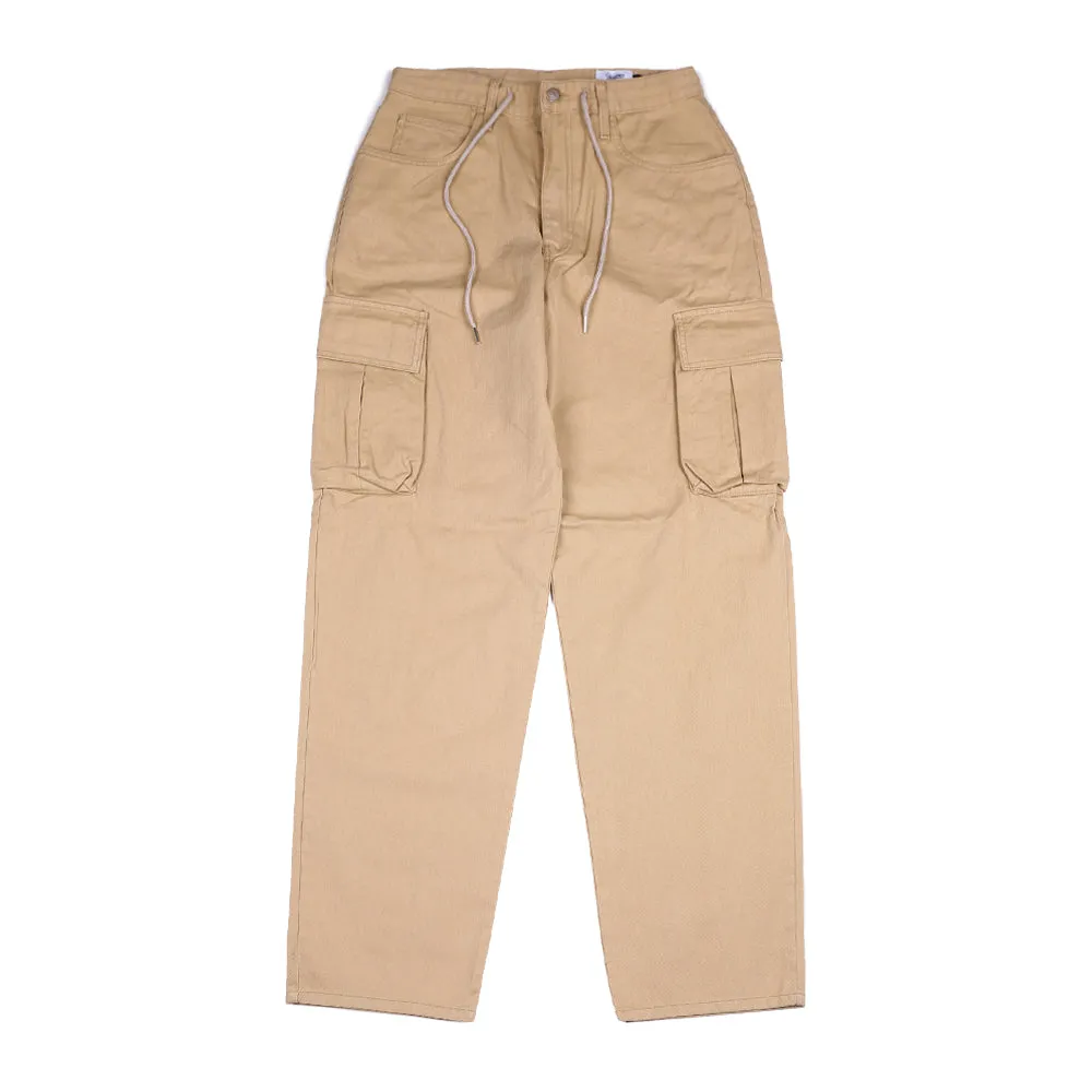 CARGO LOOSEFIT COTTON PANTS BEIGE