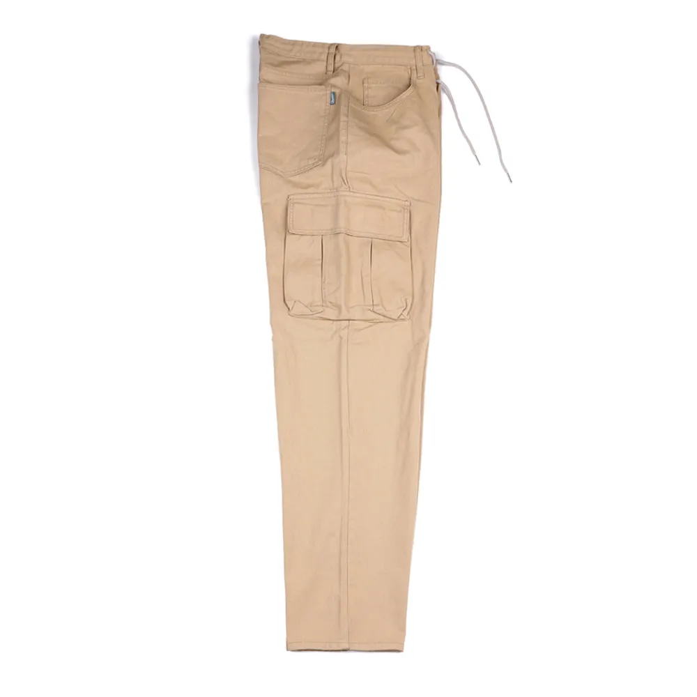 CARGO LOOSEFIT COTTON PANTS BEIGE