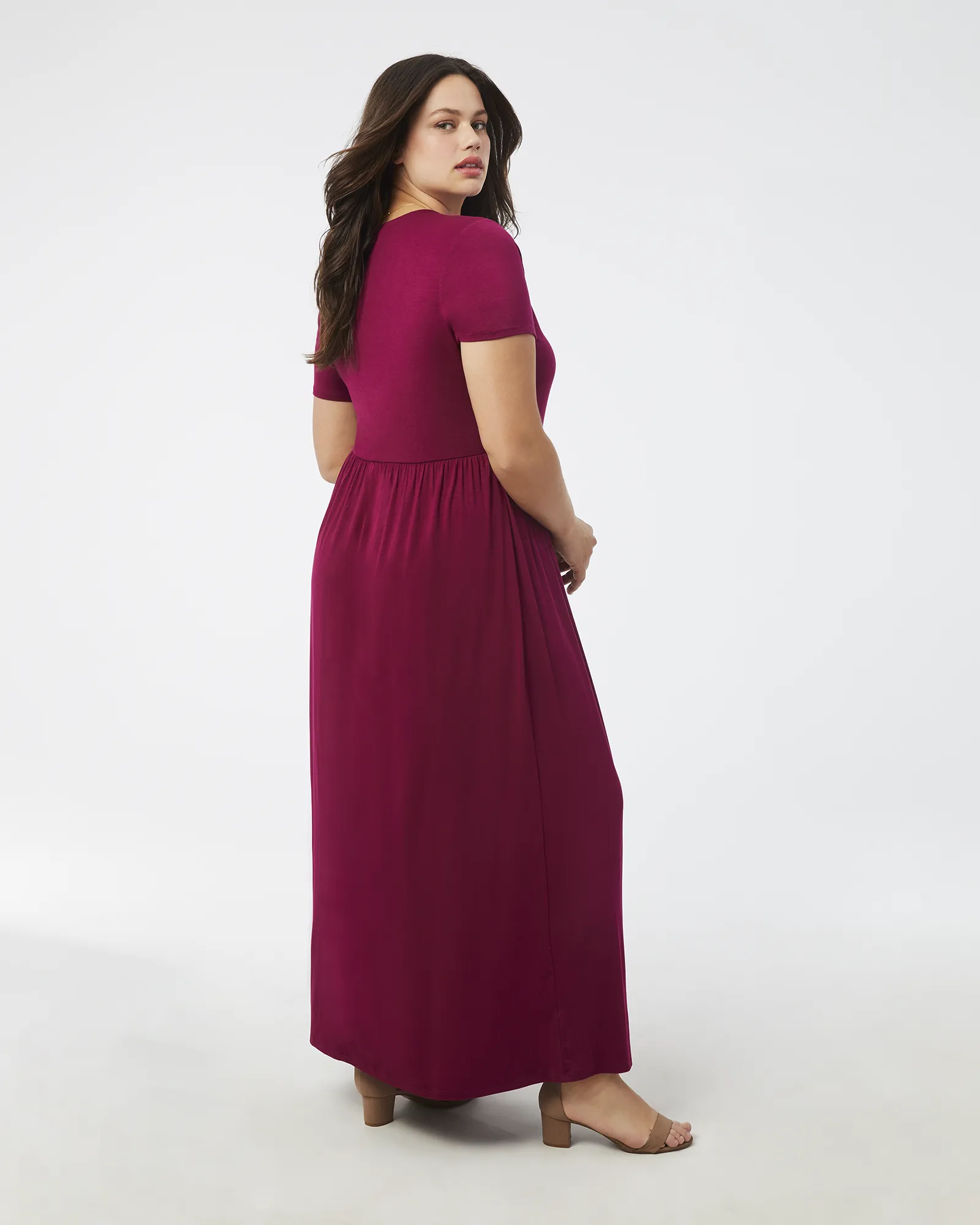 Carnation Wrap Maxi Dress | Magenta