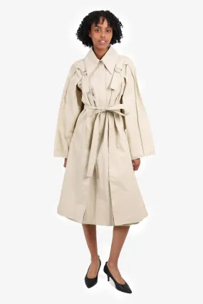 Celine by Phoebe Philo F/W '18 Taupe Trench Coat Dress Size 34