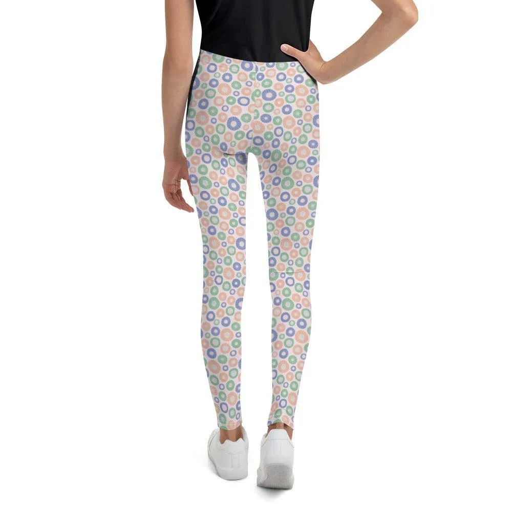 Circle Patterned Youth Leggings