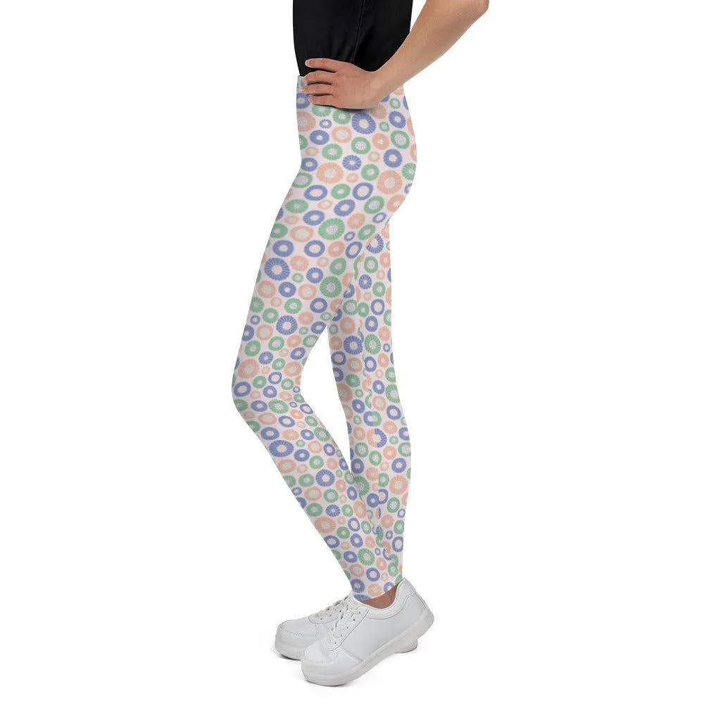 Circle Patterned Youth Leggings