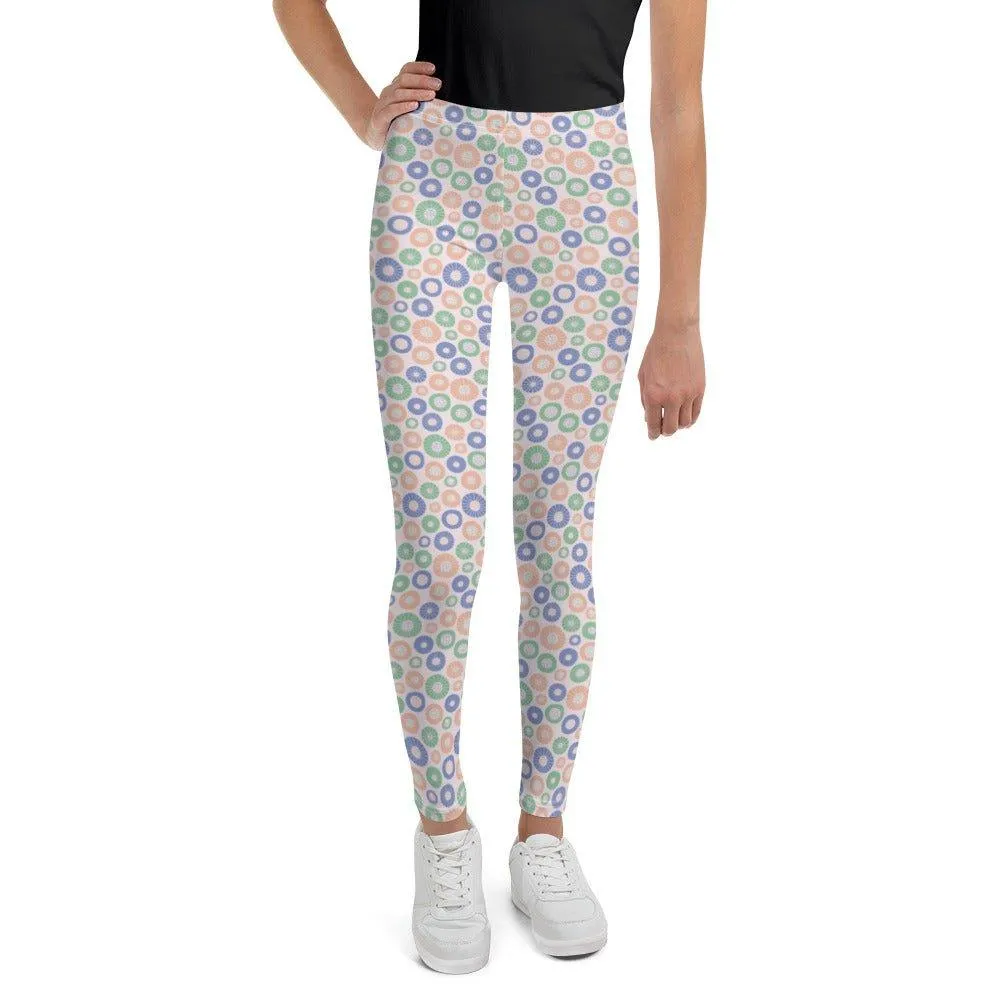 Circle Patterned Youth Leggings