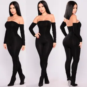 Cold Shoulder Bandage Jumpsuit