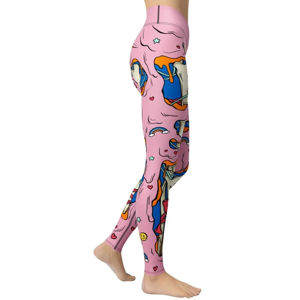 Cute Zombie Yoga Leggings