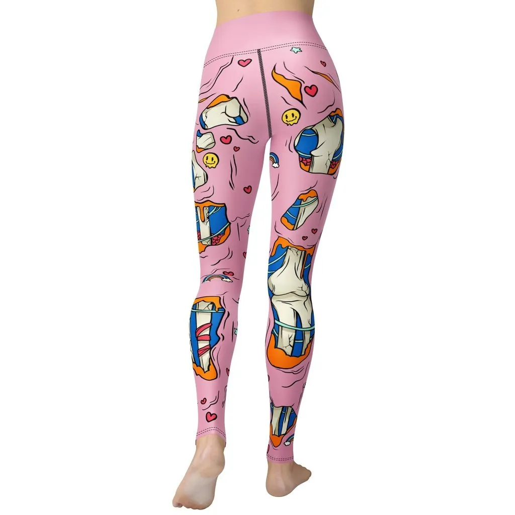 Cute Zombie Yoga Leggings