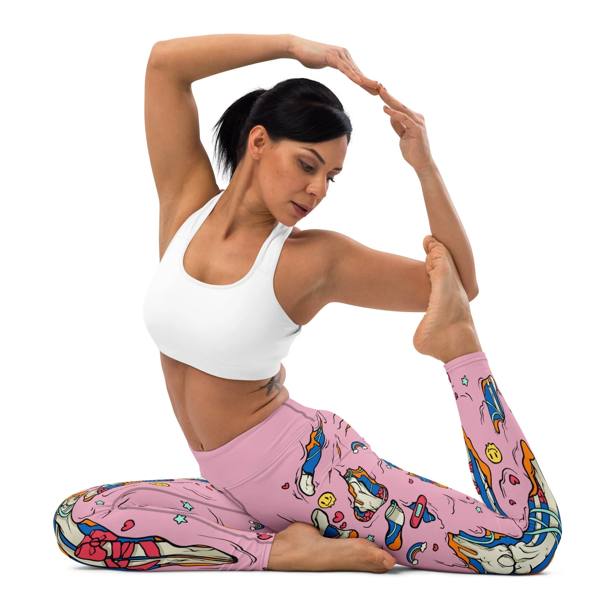 Cute Zombie Yoga Leggings