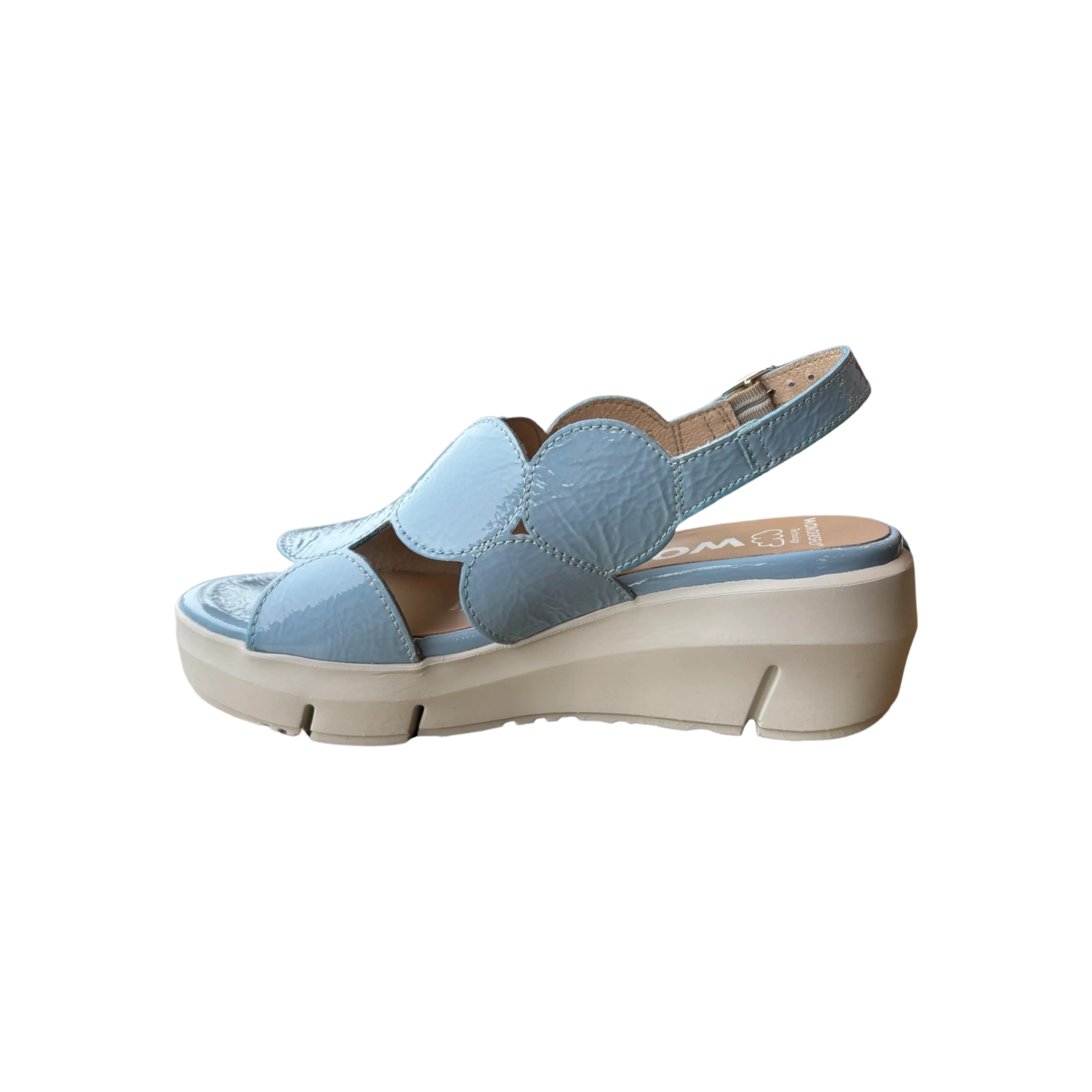 D8210 Blue Slingback Wedge