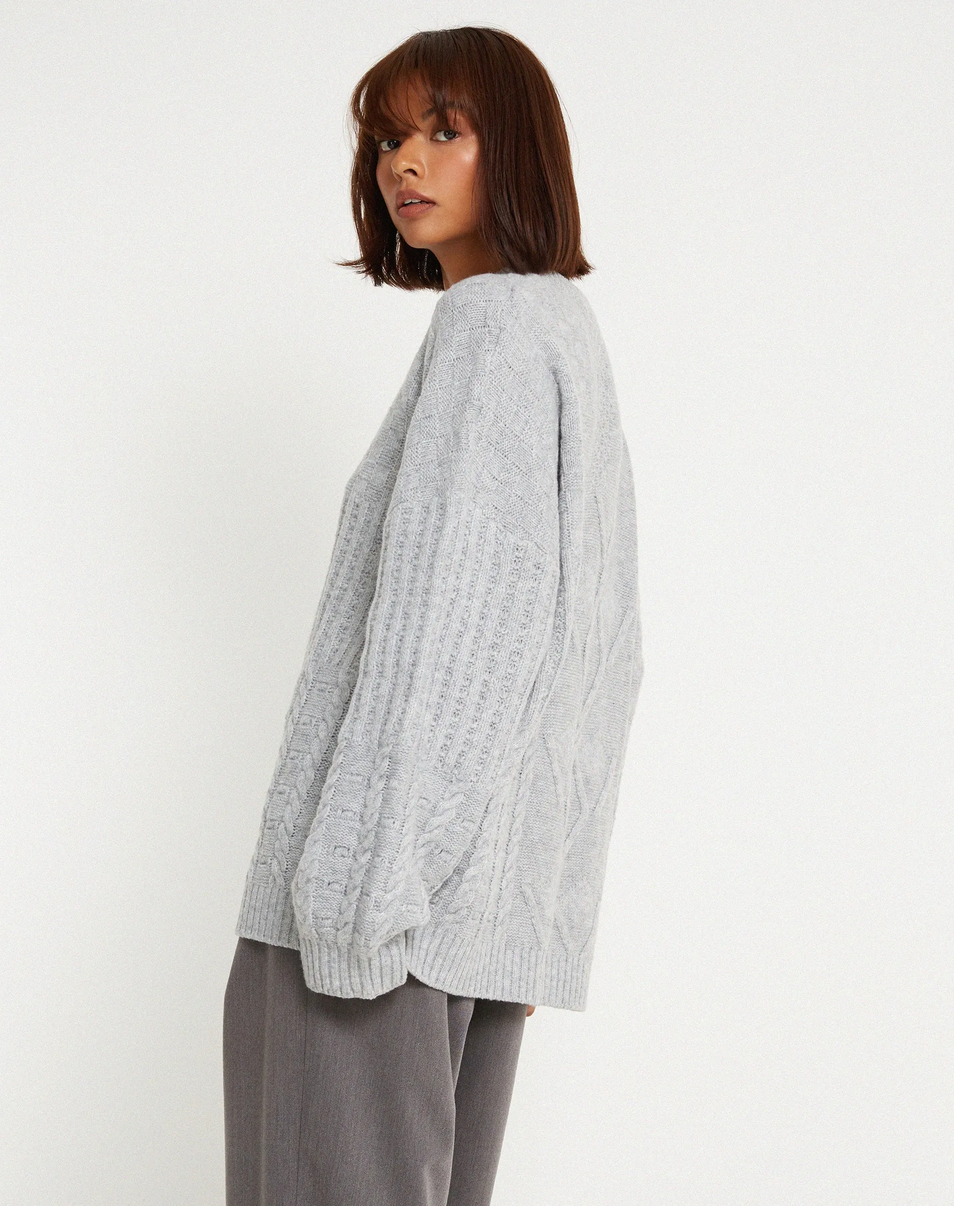 Danar Jumper in Light Grey