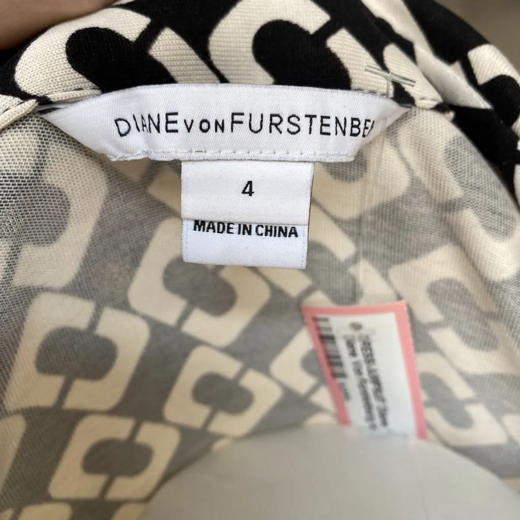 Diane Von Furstenburg knit silk wrap dress 4