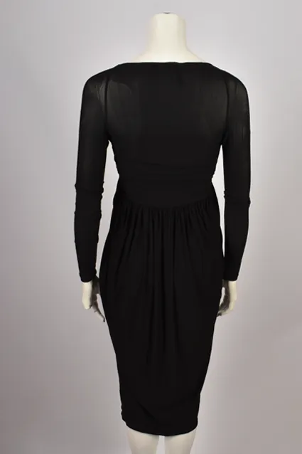 DONNA KARAN RUCHED DRESS