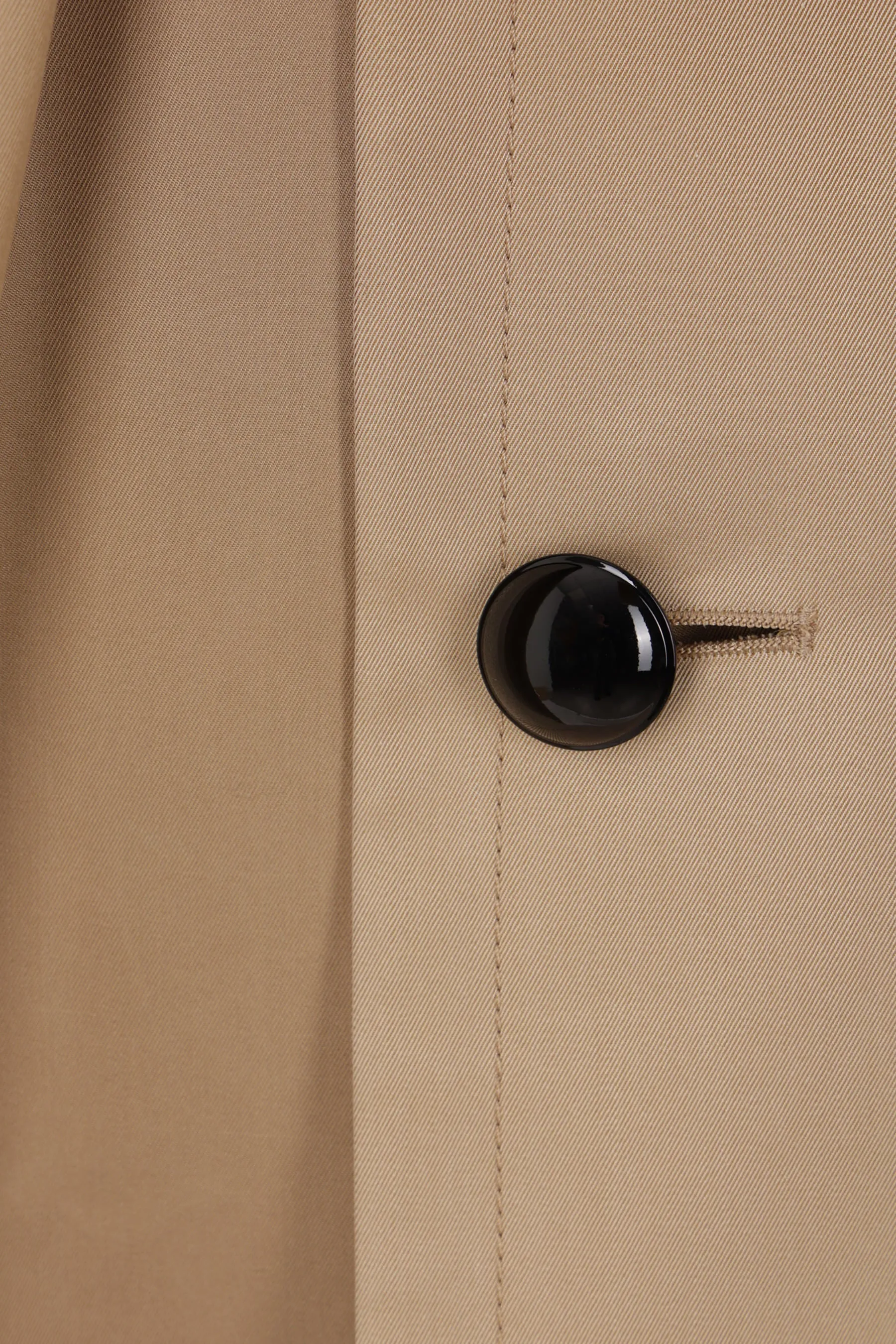 double-breasted trench coat in gabardine