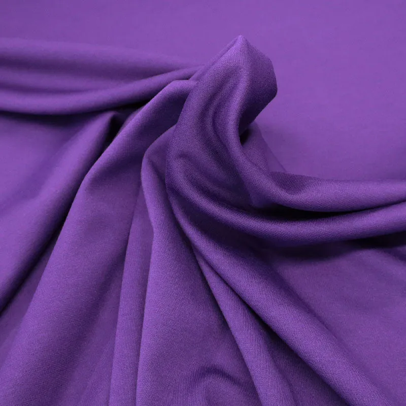 Dressmaking Viscose Elastane - Ponte Roma - Chocolate Bar Purple