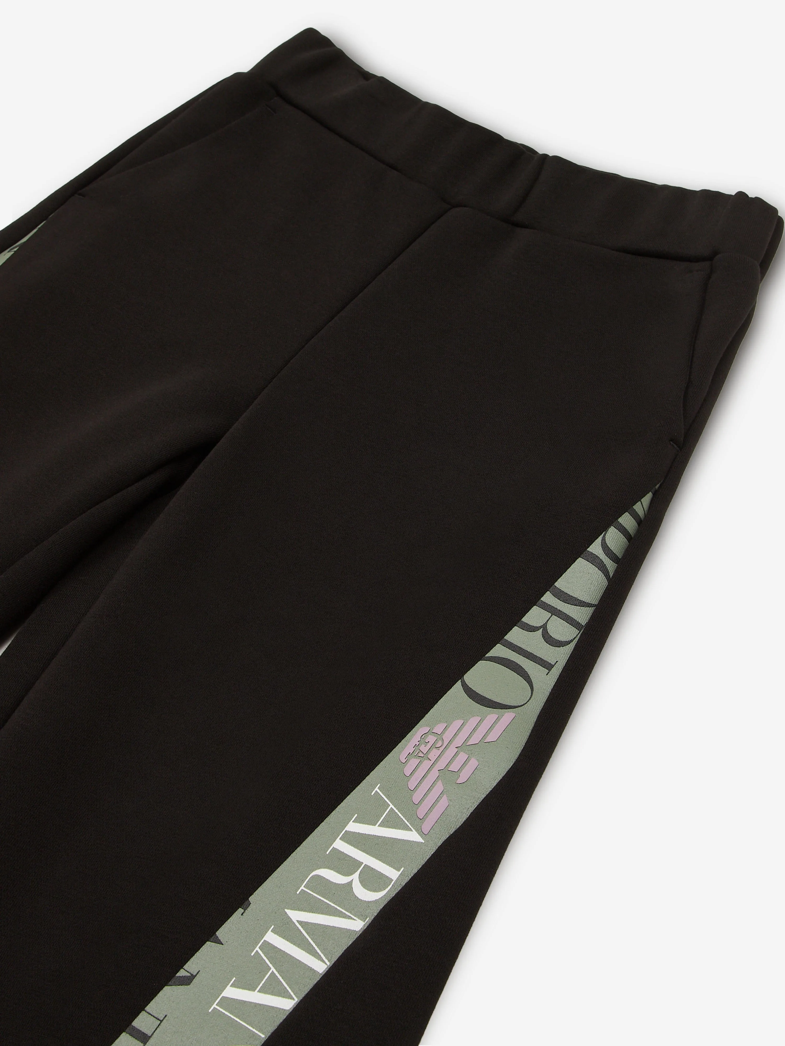 EA7 Emporio Armani Girls Logo Joggers in Black