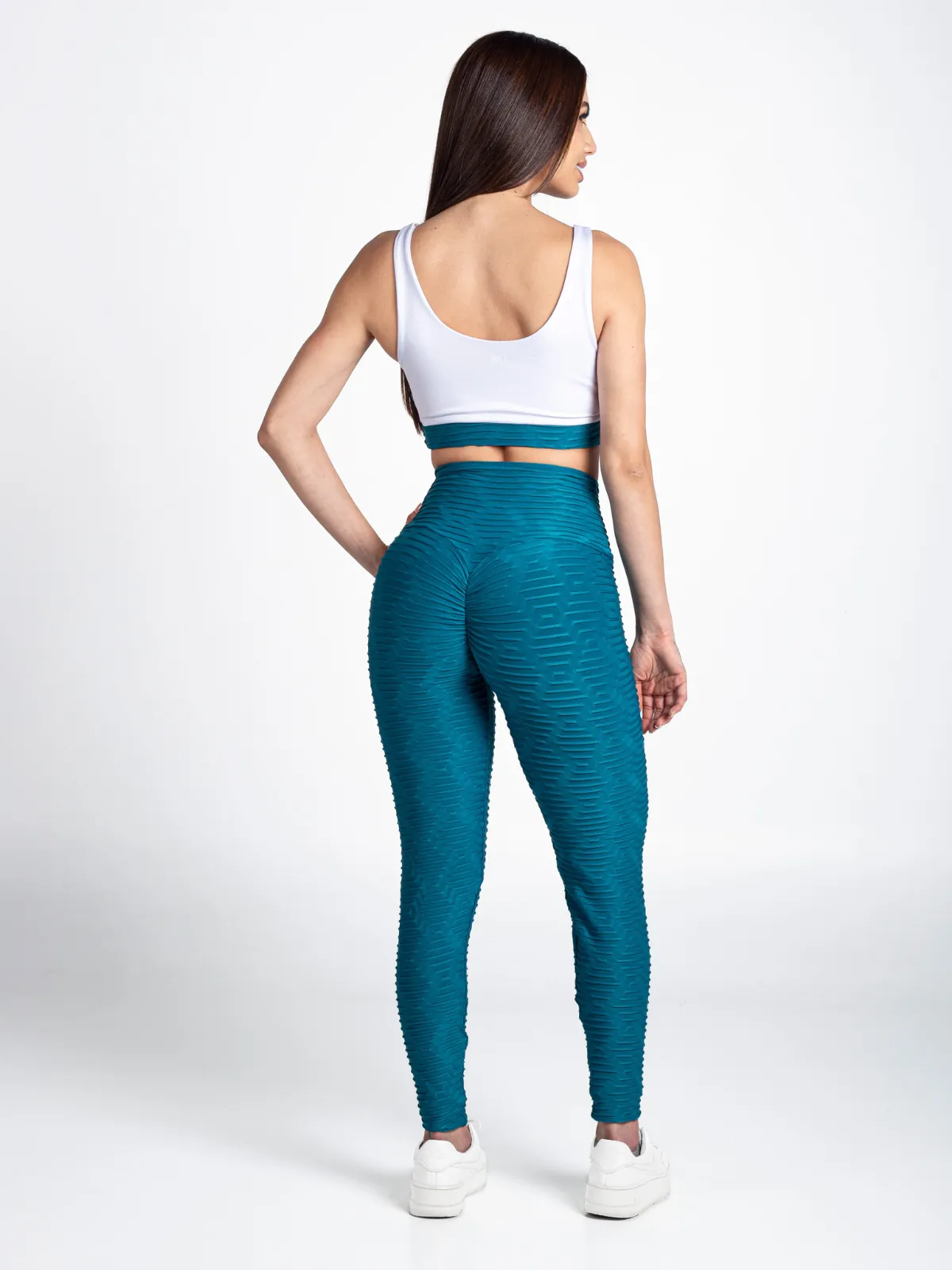 Elite Legging with Scrunch -Aqua