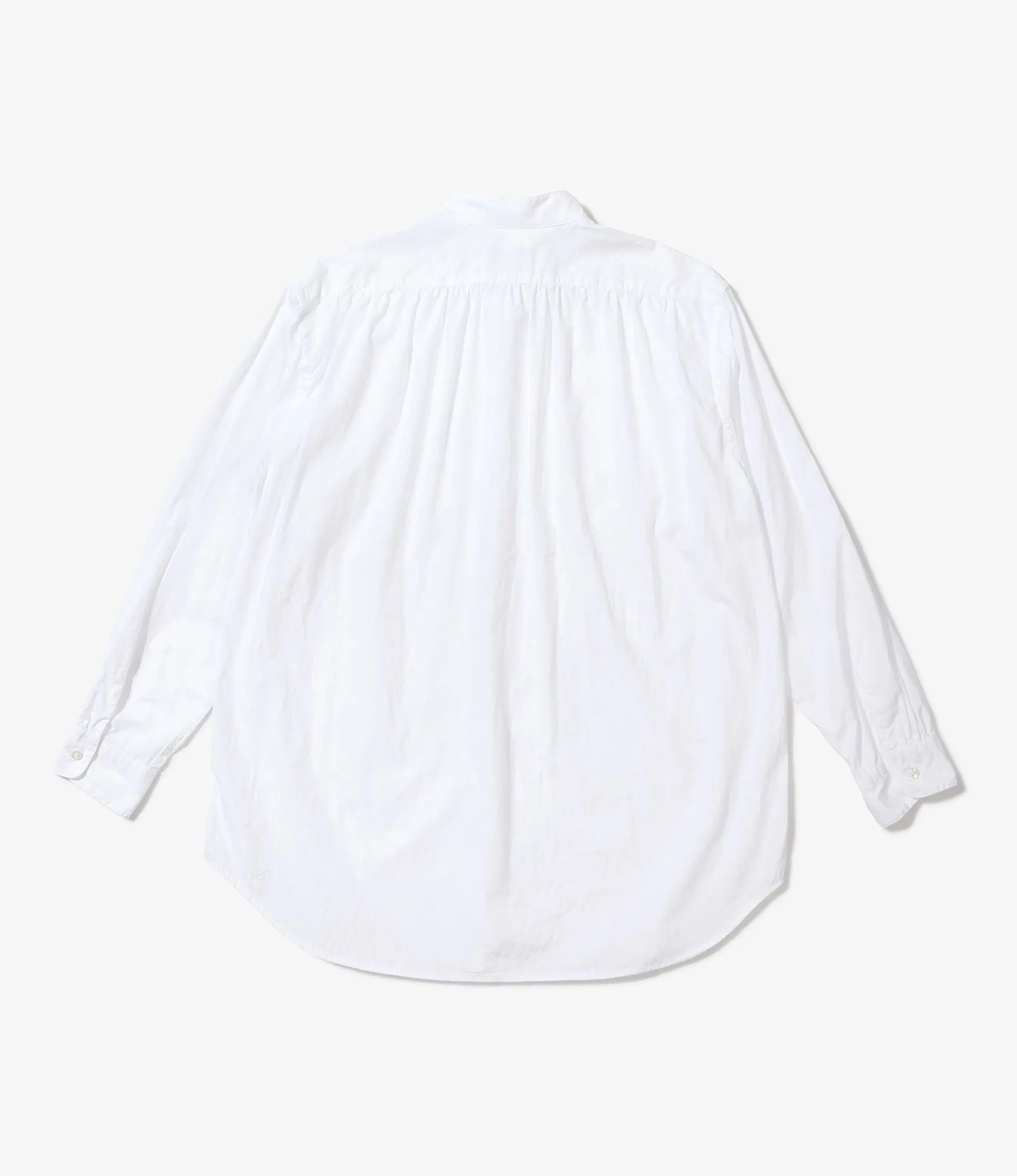 Engineered Garments Wing Collar Shirt - White 100's 2Ply Broadcloth