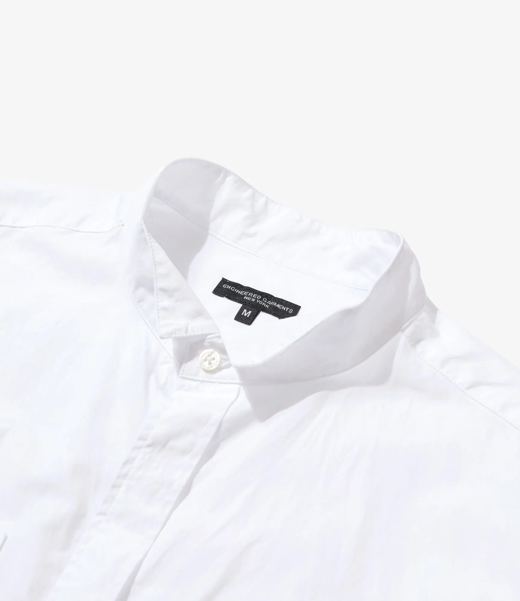 Engineered Garments Wing Collar Shirt - White 100's 2Ply Broadcloth