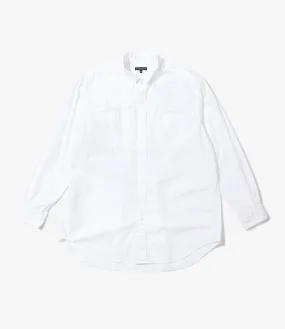 Engineered Garments Wing Collar Shirt - White 100's 2Ply Broadcloth