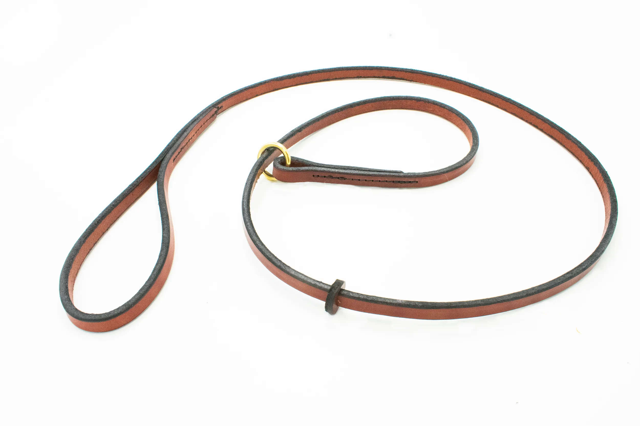 English Bridle Leather Slip Lead w/Keeper