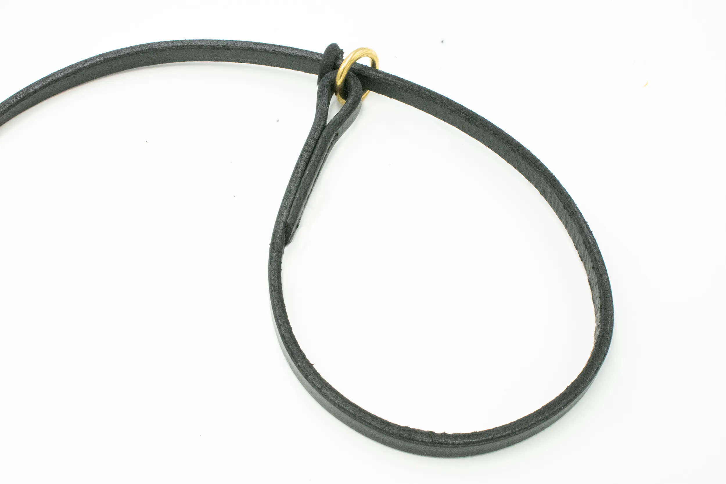 English Bridle Leather Slip Lead w/Keeper