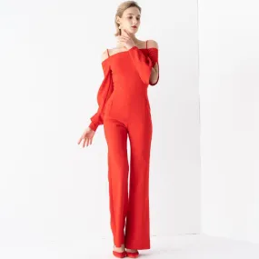 Evening sling off shoulder cocktail jumpsuit - Suri