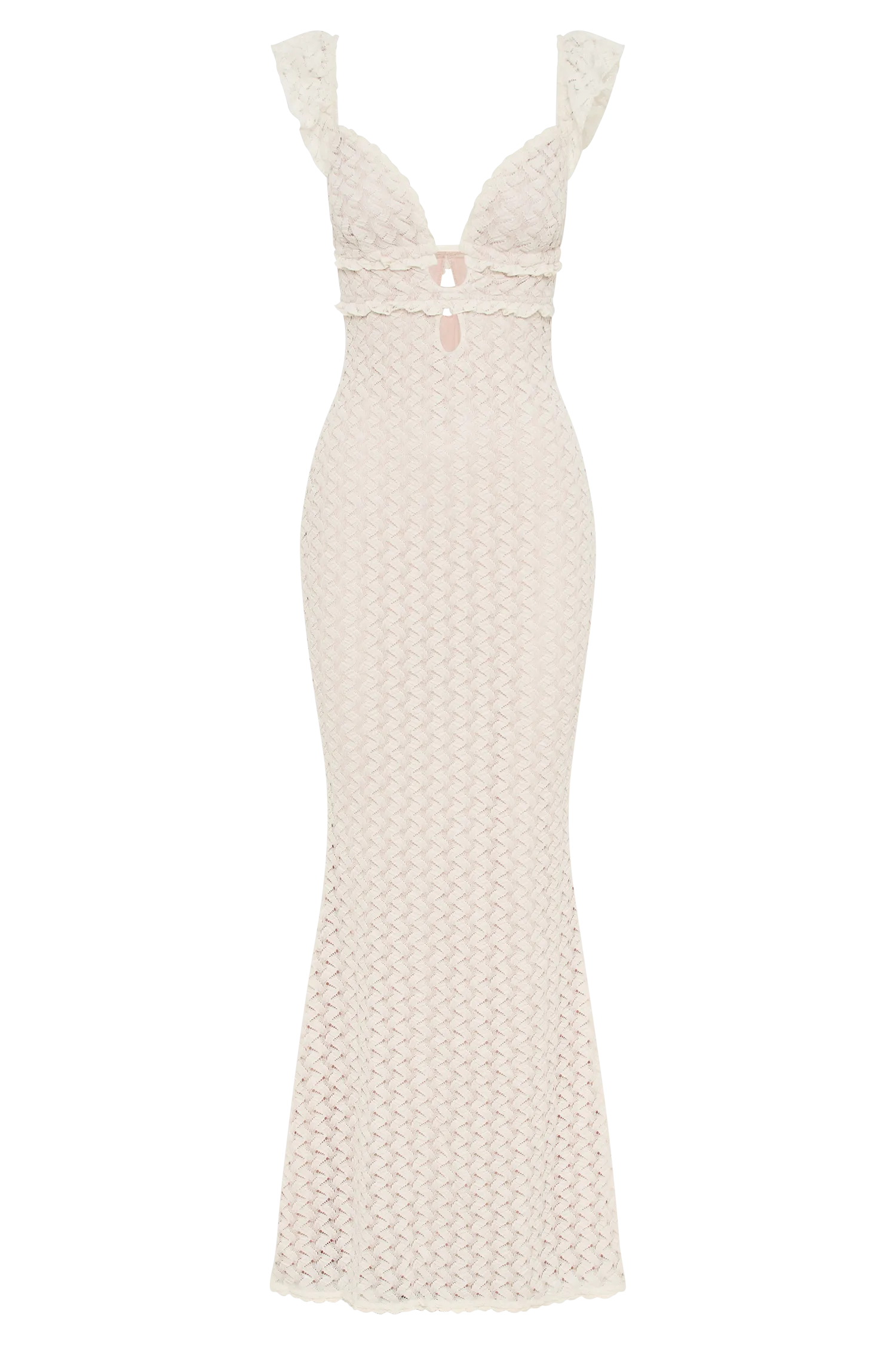 Ezra Lace Maxi Dress - Ivory