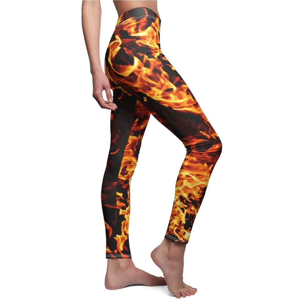 fire flames Spandex lorise Leggings,casual,gym/yoga/lounge wear,comfortable,chillout wear,Christmas/Thanksgiving/Birthday/Women/Ladies Gifts