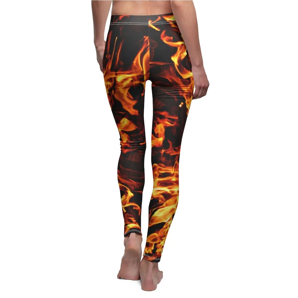 fire flames Spandex lorise Leggings,casual,gym/yoga/lounge wear,comfortable,chillout wear,Christmas/Thanksgiving/Birthday/Women/Ladies Gifts