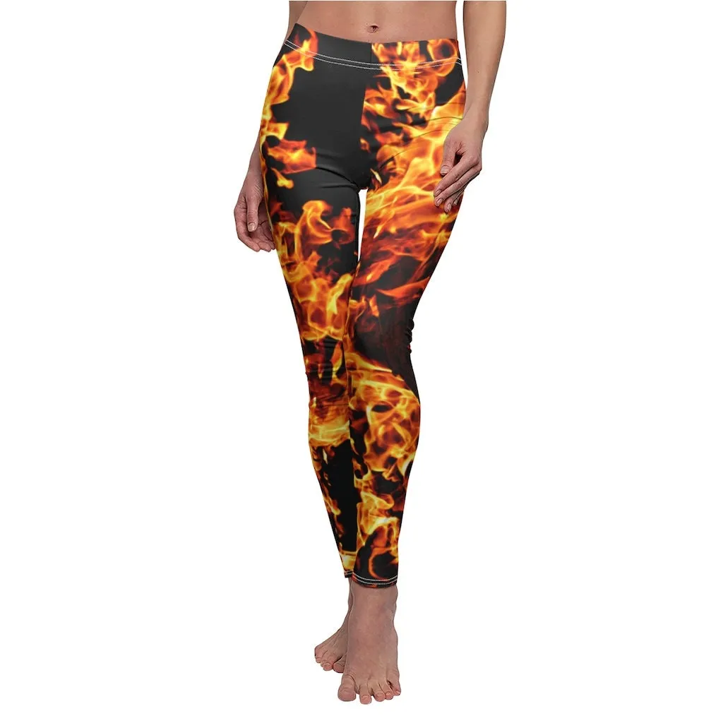 fire flames Spandex lorise Leggings,casual,gym/yoga/lounge wear,comfortable,chillout wear,Christmas/Thanksgiving/Birthday/Women/Ladies Gifts