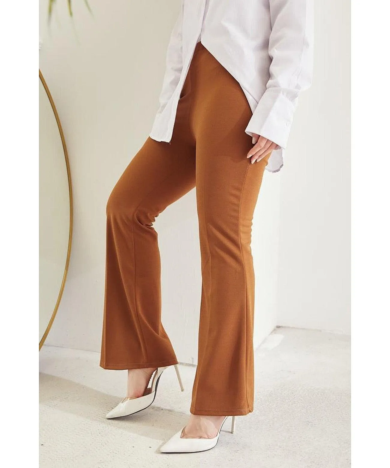 Flare Leg High Waist Pants for Women